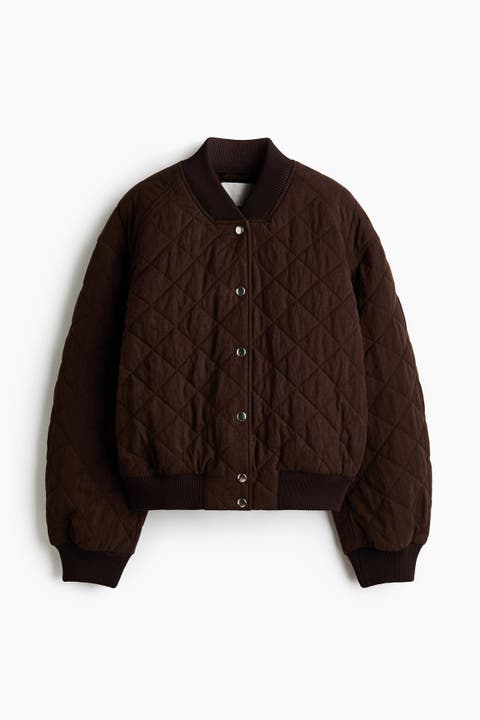 Quilted Bomber Jacket