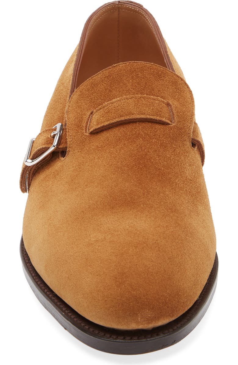 John Lobb Delano II Buckle Loafer, Alternate, color, Tobacco