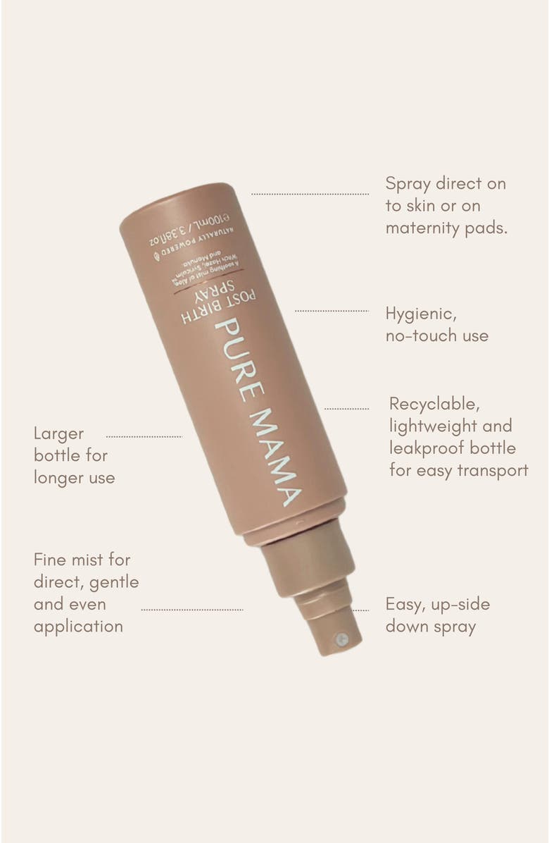 PURE MAMA Post Birth Spray, Alternate, color, Transparent