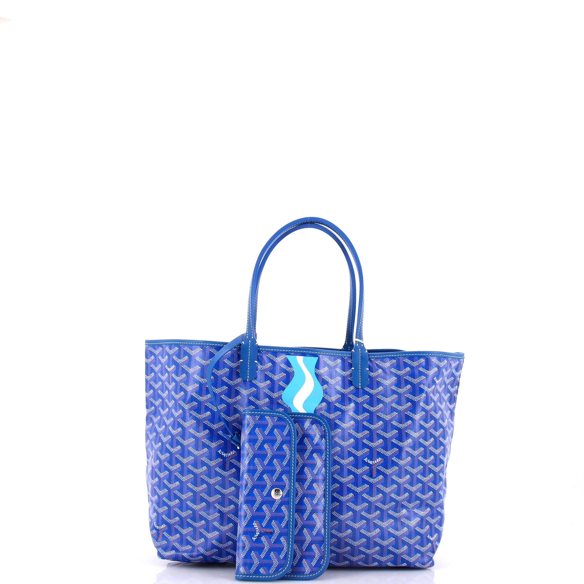 Pre-Owned Goyard Saint Louis Tote Printed Coated Canvas PM, Alternate, color, 