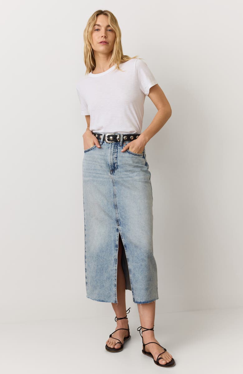 Marine Layer Tried & True Crewneck T-Shirt, Alternate, color, White