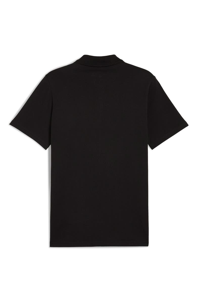 PUMA Formula 1<sup>®</sup> Essentials Logo Cotton Polo, Alternate, color, Black