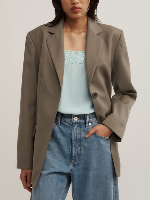 Tab Detail Longline Blazer
