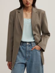 Witchery Tab Detail Longline Blazer
