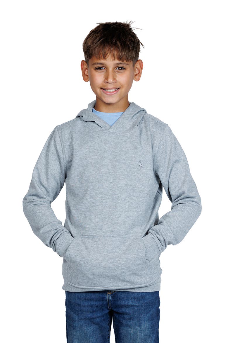 Kids' Fleece Hoodie, Main, color, GREY HEATHER