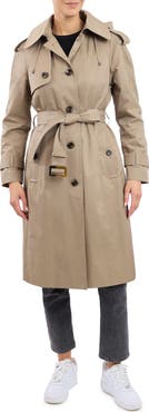 London Fog Cotton Blend Trench