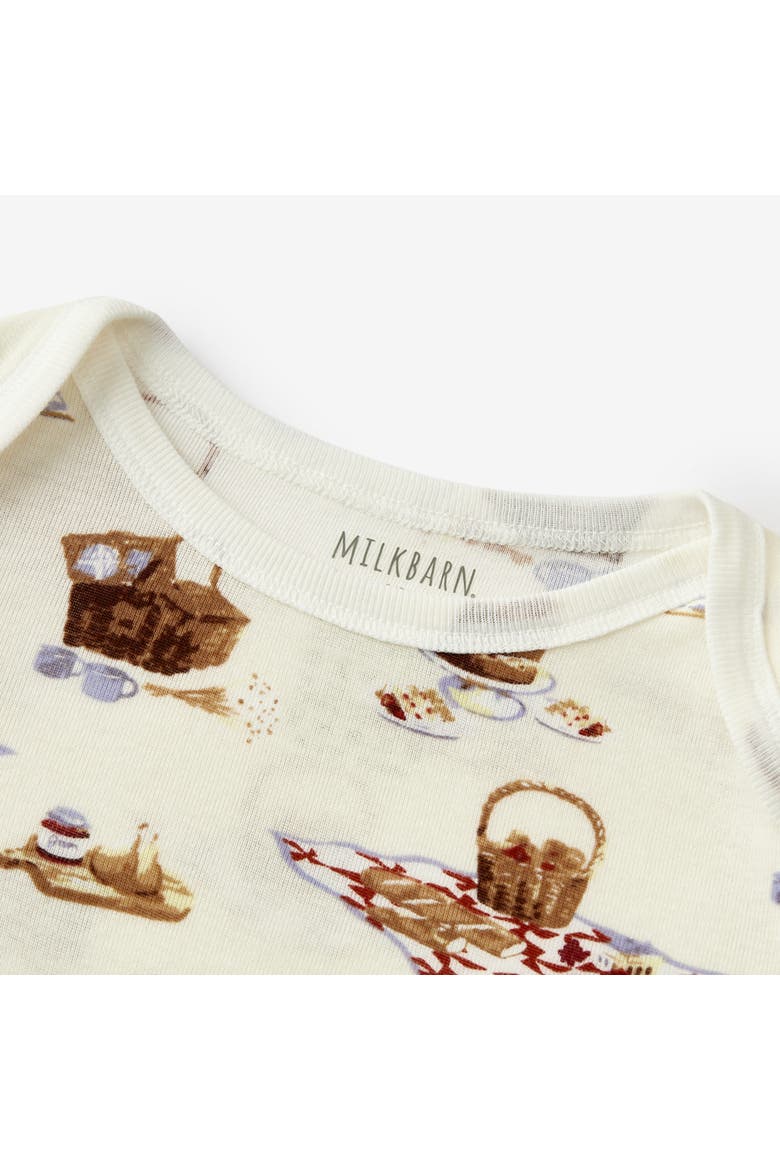 Organic Cotton Long Sleeve One Piece, Alternate, color, Picnic