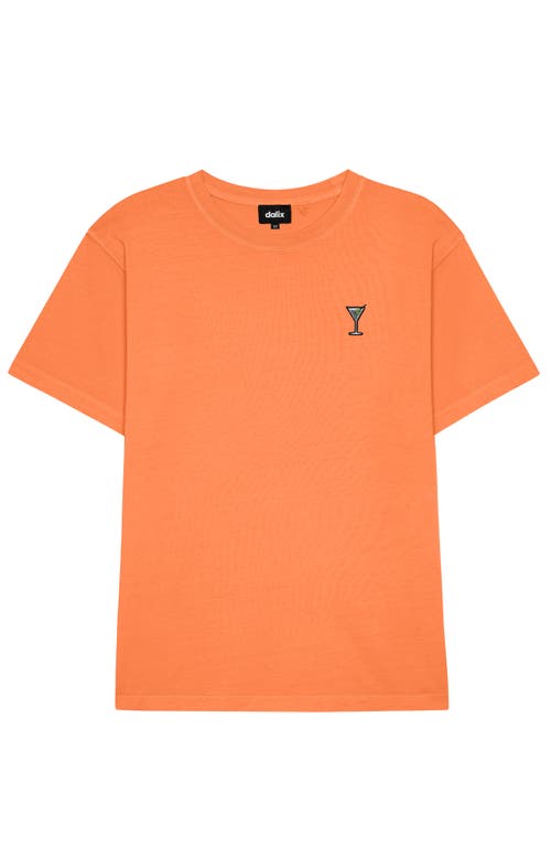 Dalix Mens Espresso Martini Midweight Garment Dye Tee