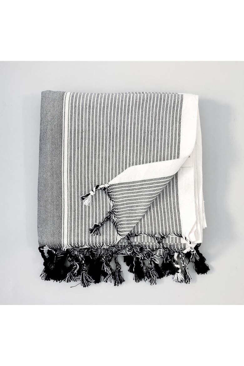 Grey Stripe Tribeca Towel, Main, color, Grey Stripe