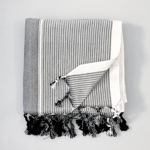 Grey Stripe Tribeca Towel