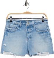 L'AGENCE Clark High Waist Denim Cutoff Shorts