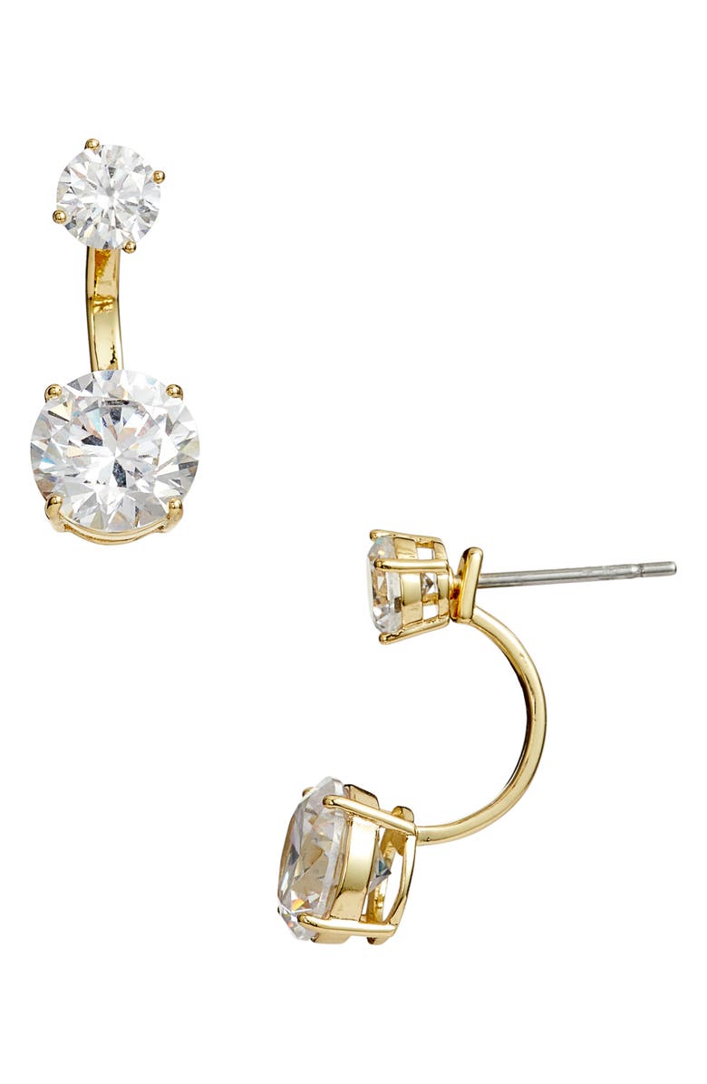 Nordstrom Cubic Zirconia Jacket Earrings, Main, color,