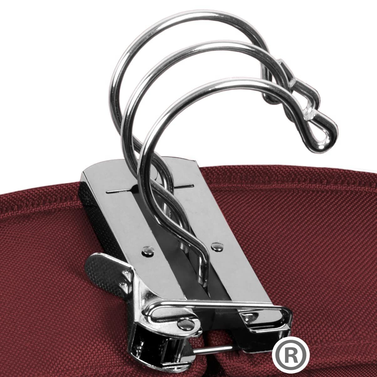 Wallybags 48" Deluxe Tri-Fold Travel Garment Bag with three pockets, Alternate, color, Merlot