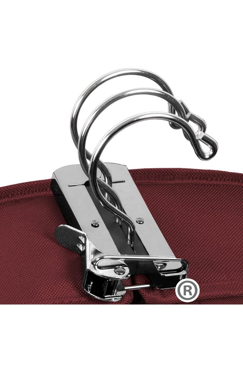 Wallybags 48" Deluxe Tri-Fold Travel Garment Bag with three pockets, Alternate, color, Merlot