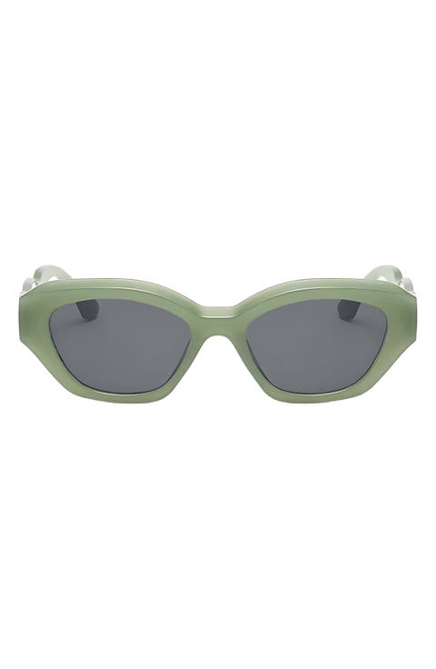 Kell 52mm Polarized Geometric Sunglasses