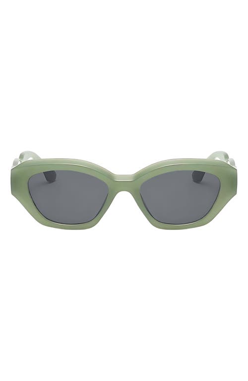 Fifth & Ninth Kell 52mm Polarized Geometric Sunglasses In Green