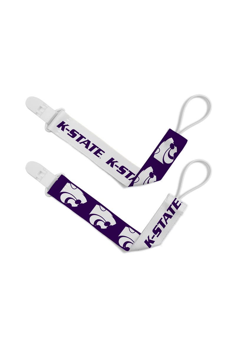 Kansas State Pacifier Clip 2-Pack, Main, color, Multicolor