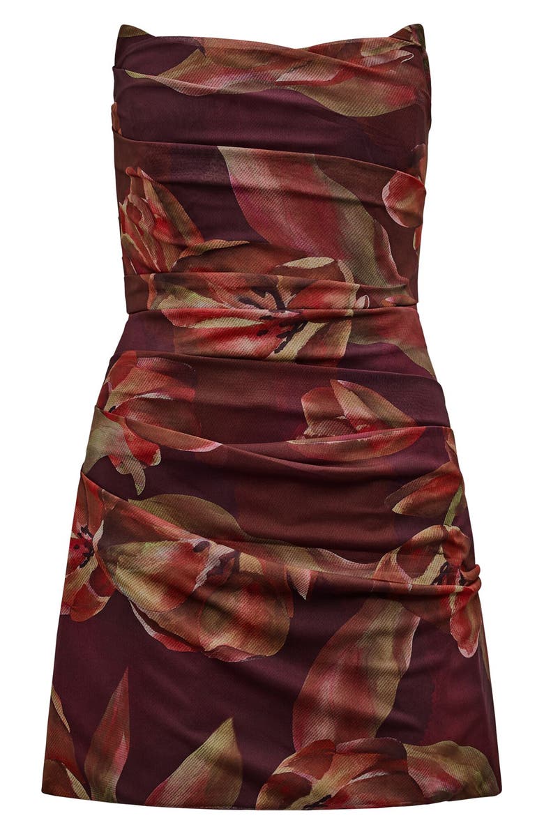 Ever New Zephina Strapless Minidress, Alternate, color, Bruny Floral