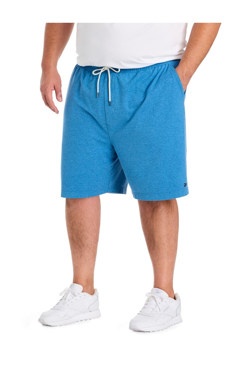 Big & Tall Performance Shorts, Main, color, ATHLETIC BLUE HTHR