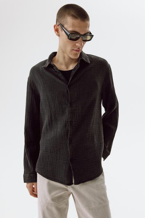 Regular Fit Cotton Muslin Shirt