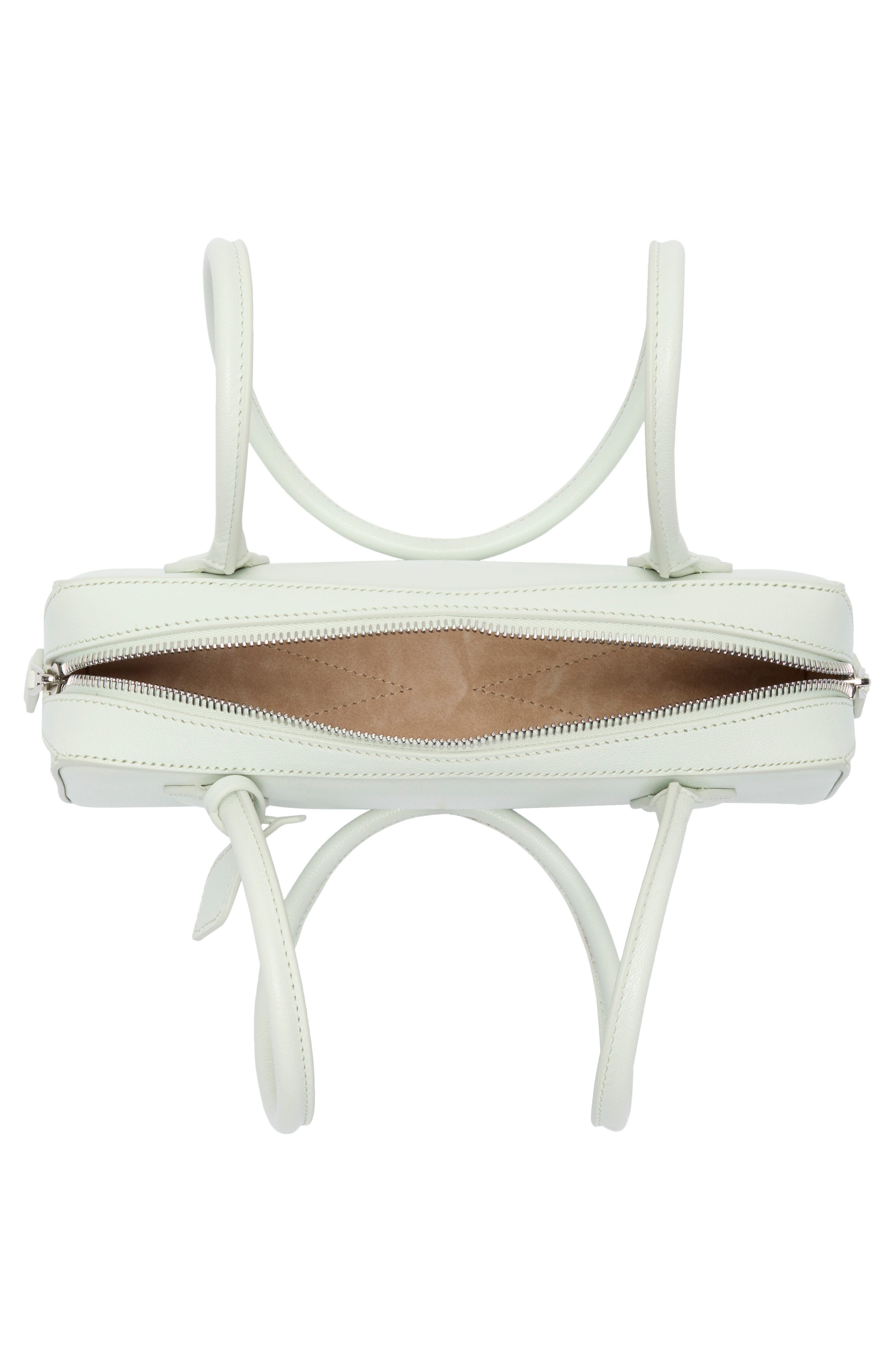Alaïa Le Teckel Small Shoulder Bag, Alternate, color, Vert Pale
