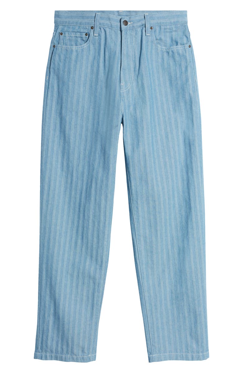 Carhartt Work In Progress Menard Herringbone Stripe Straight Leg Jeans, Alternate, color, 