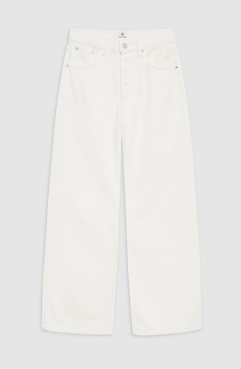 ANINE BING Manon Jean, Alternate, color, Ecru