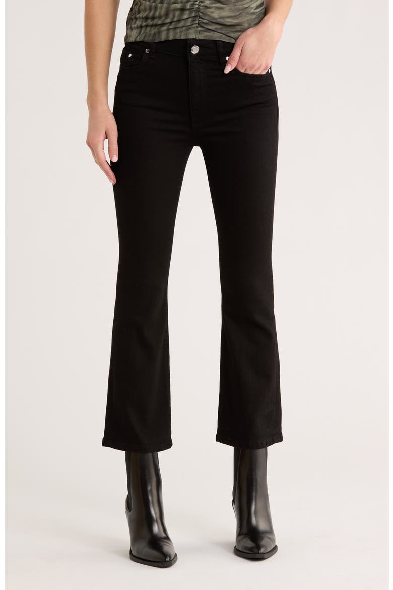 Crop Bootcut Jeans, Main, color, BLACK