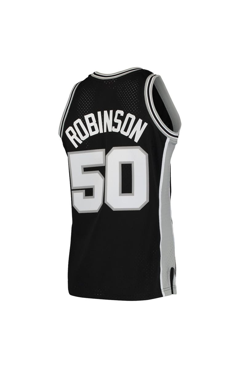 Mitchell & Ness Men's Mitchell & Ness David Robinson Black San Antonio Spurs 1991/92 Hardwood Classics Swingman Jersey, Alternate, color, Black