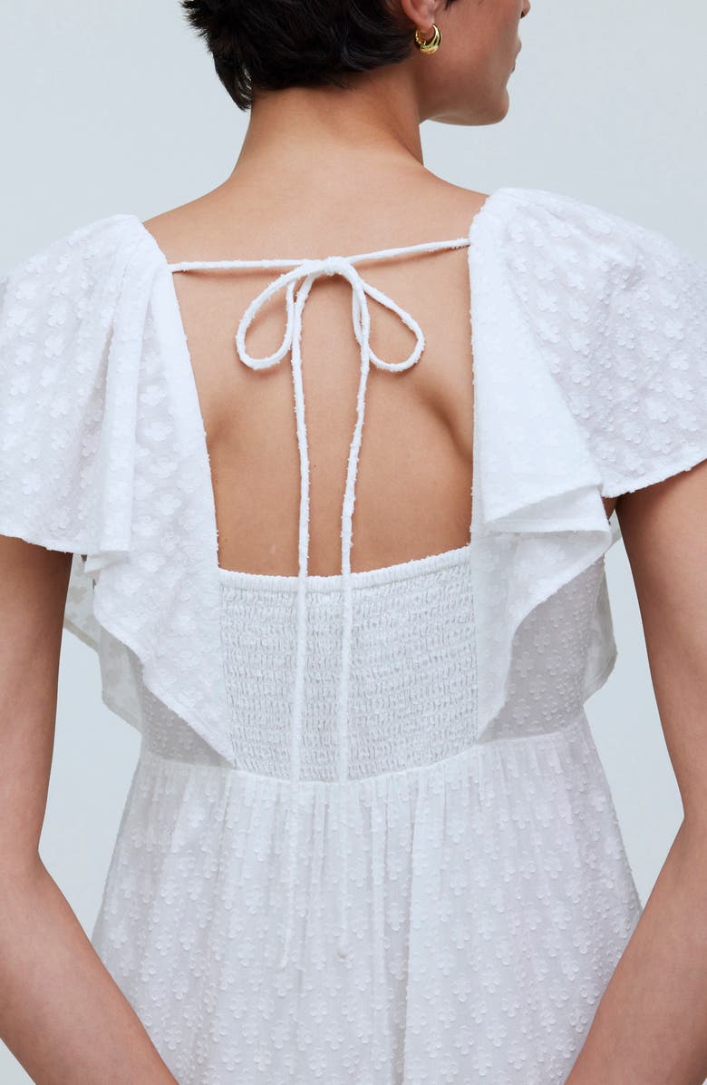 Madewell Flutter Sleeve Maxi Dress, Alternate, color,