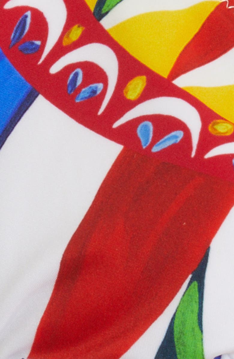 Dolce&Gabbana Colorful Two-Piece Swimsuit, Alternate, color, 