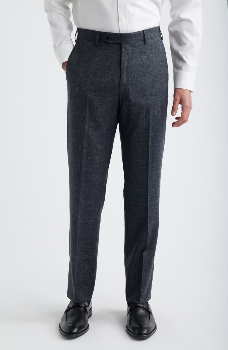 Zanella Devon Wool Pants, Main, color, Charcoal