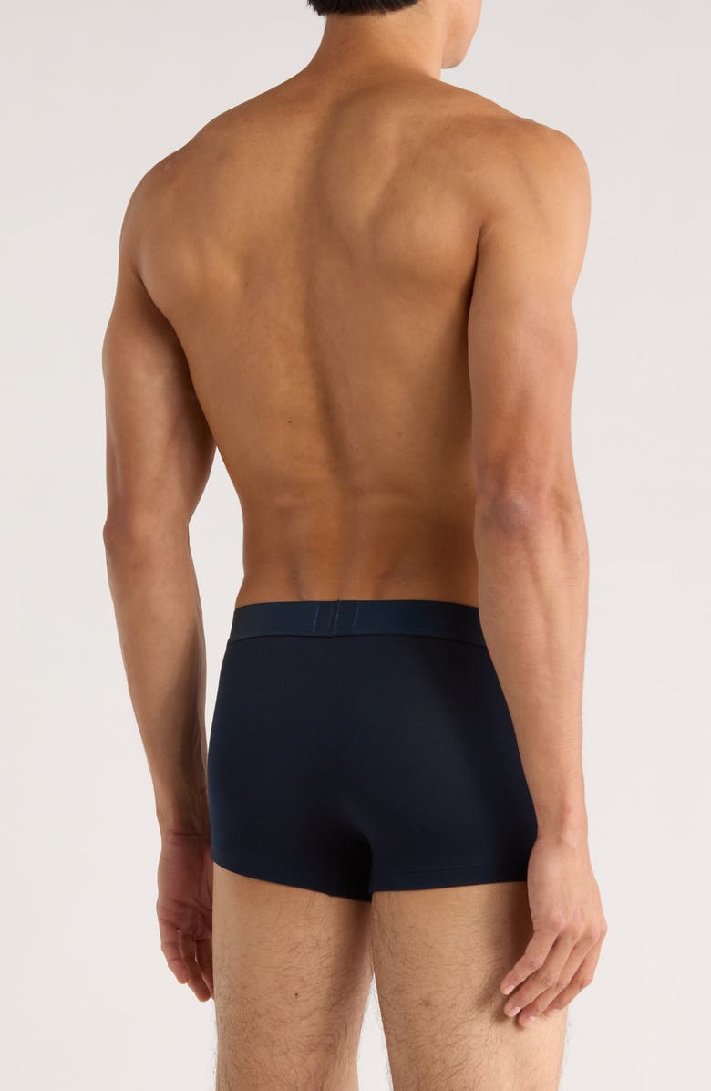 BOSS Trunk Soft Piqué Boxer Briefs, Alternate, color, Dark Blue