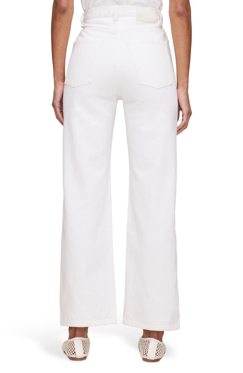 DL1961 Karmine Refined High Waist Ankle Wide Leg Jeans, Alternate, color, White