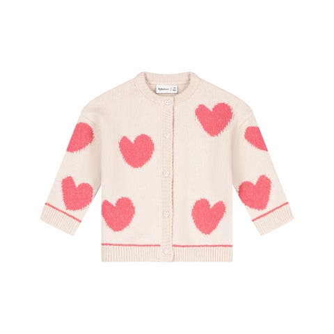 Heart Jacquard Knit Cardigan (baby)