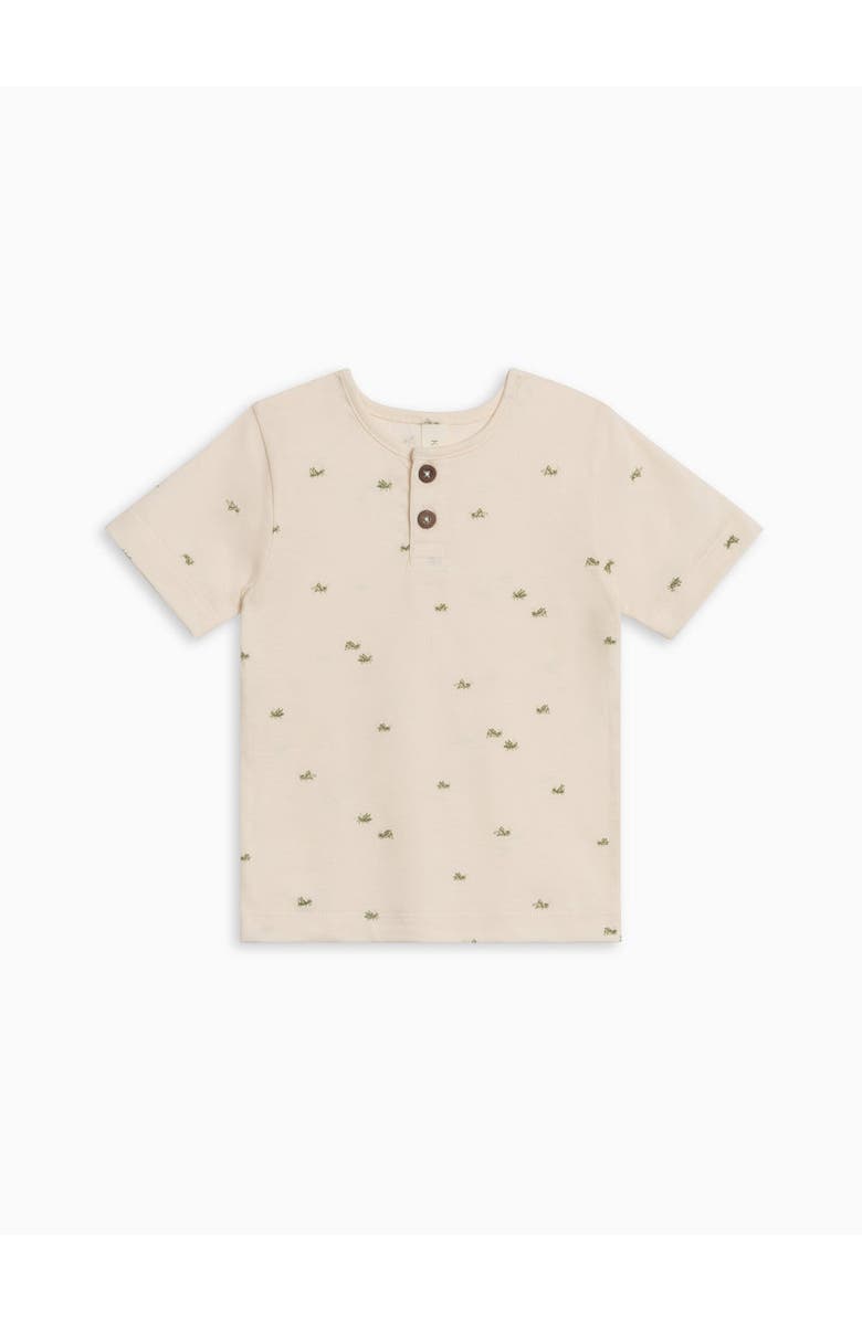 KENDI by Colored Organics Organic Reef Henley, Main, color, Grasshopper / Fern + Mint