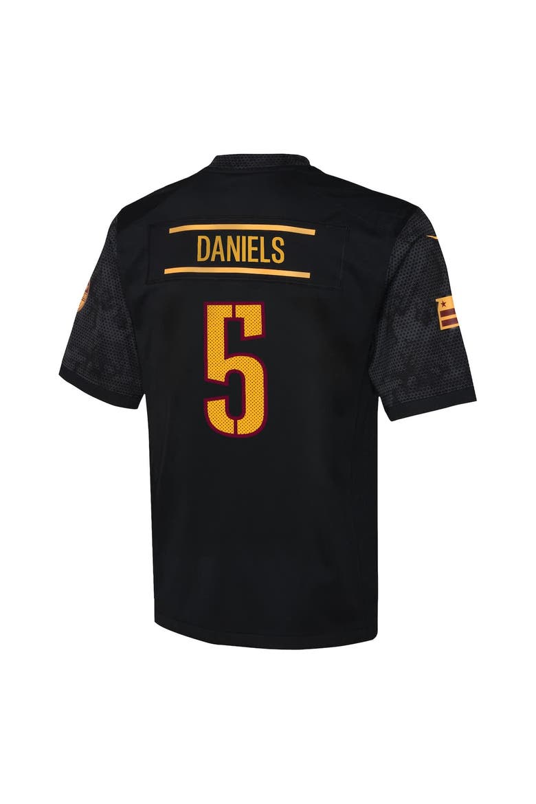 Youth Nike Jayden Daniels Black Washington Commanders Alternate Game Jersey, Alternate, color, Black