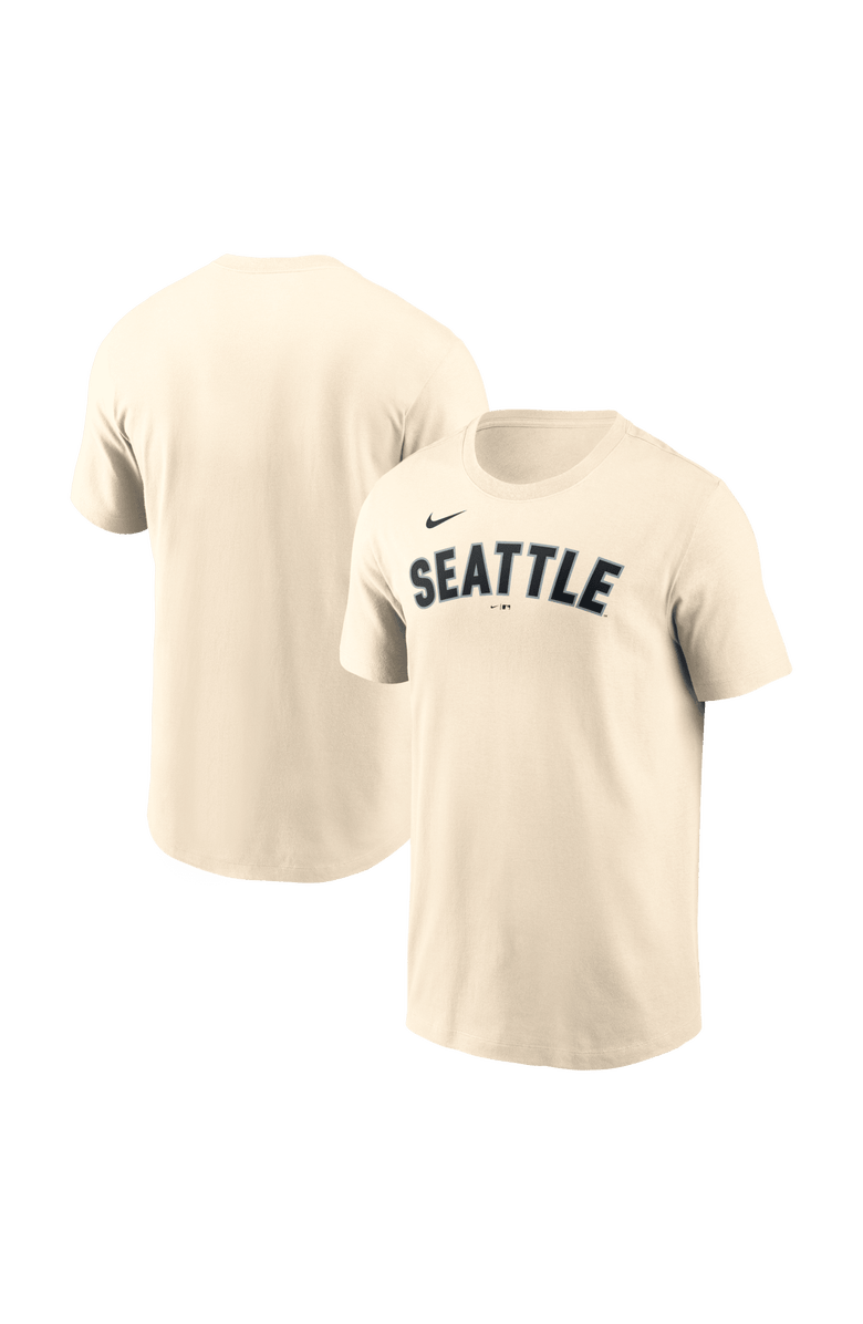 Nike Men's  Nike Cream Seattle Mariners Alternate Wordmark T-Shirt, Main, color, Cream