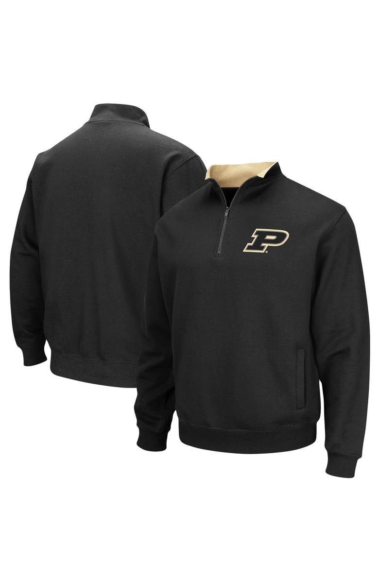 COLOSSEUM Men's Colosseum Black Purdue Boilermakers Big & Tall Tortugas Quarter-Zip Jacket, Alternate, color, Black