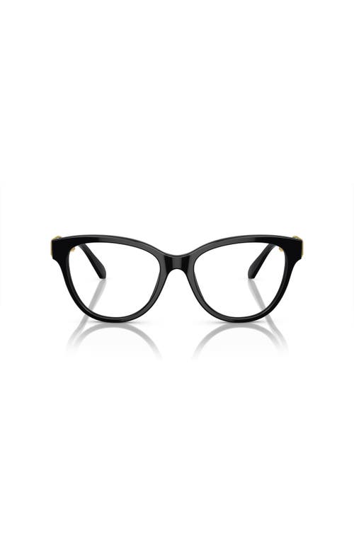 Swarovski 53mm Cat Eye Optical Glasses In Black