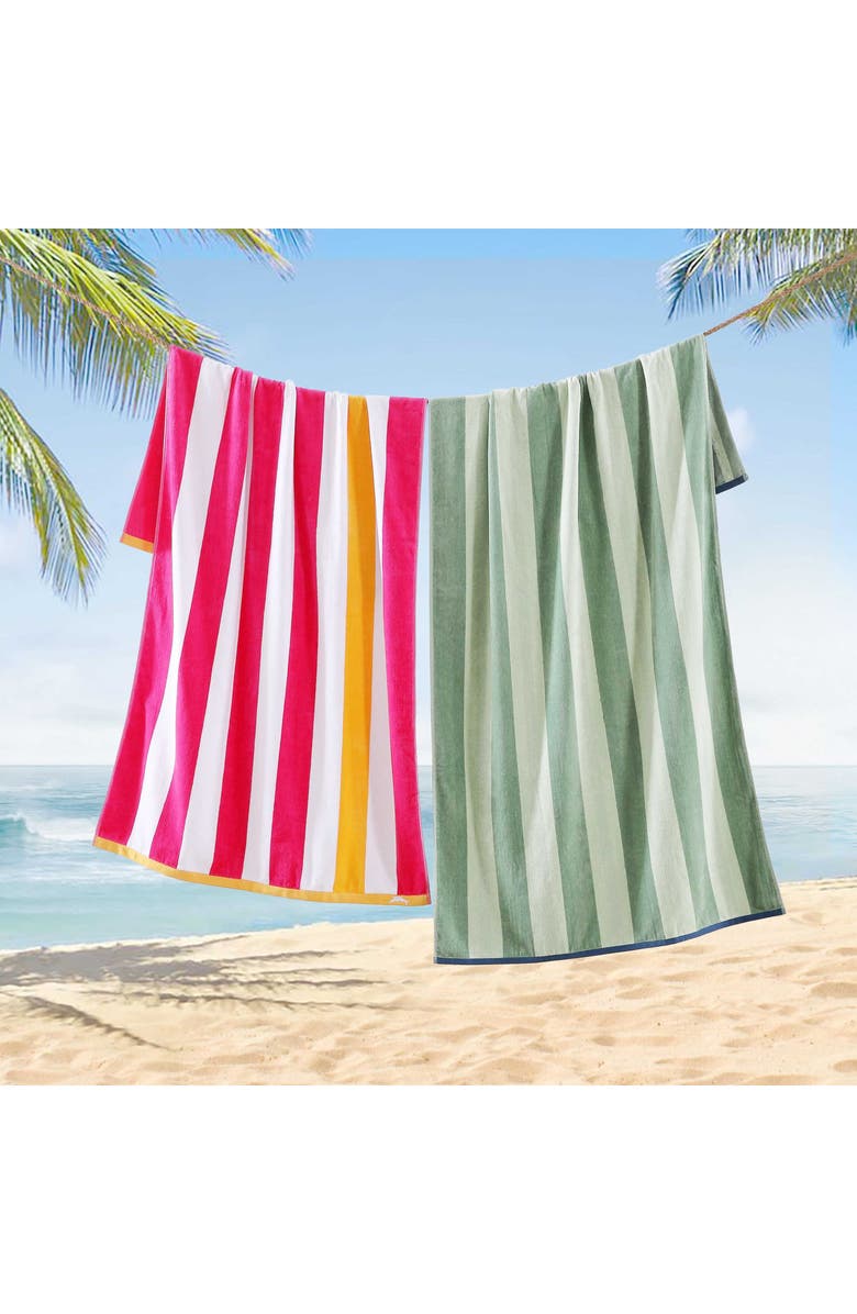 Tommy Bahama Bicoastal Beach Towel, Alternate, color, Matcha / Palm Green