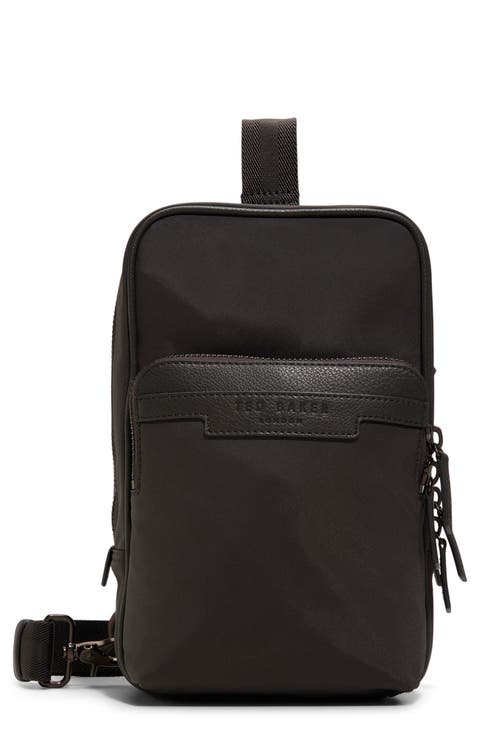 【TED BAKER】カッコいい！メンズ ESENTLE バックパック Ted Baker Men's ESENTLE Striped PU Backpack, Tan, One Size