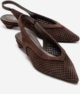 Forever & Always Shoes Lieve Leather Slingback Pump