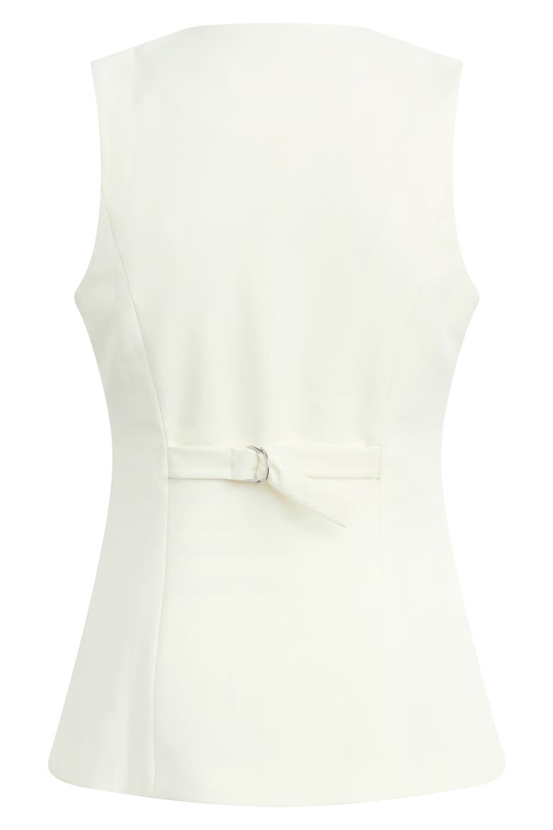 The Rachel Asymmetric Vest, Alternate, color, PEARL