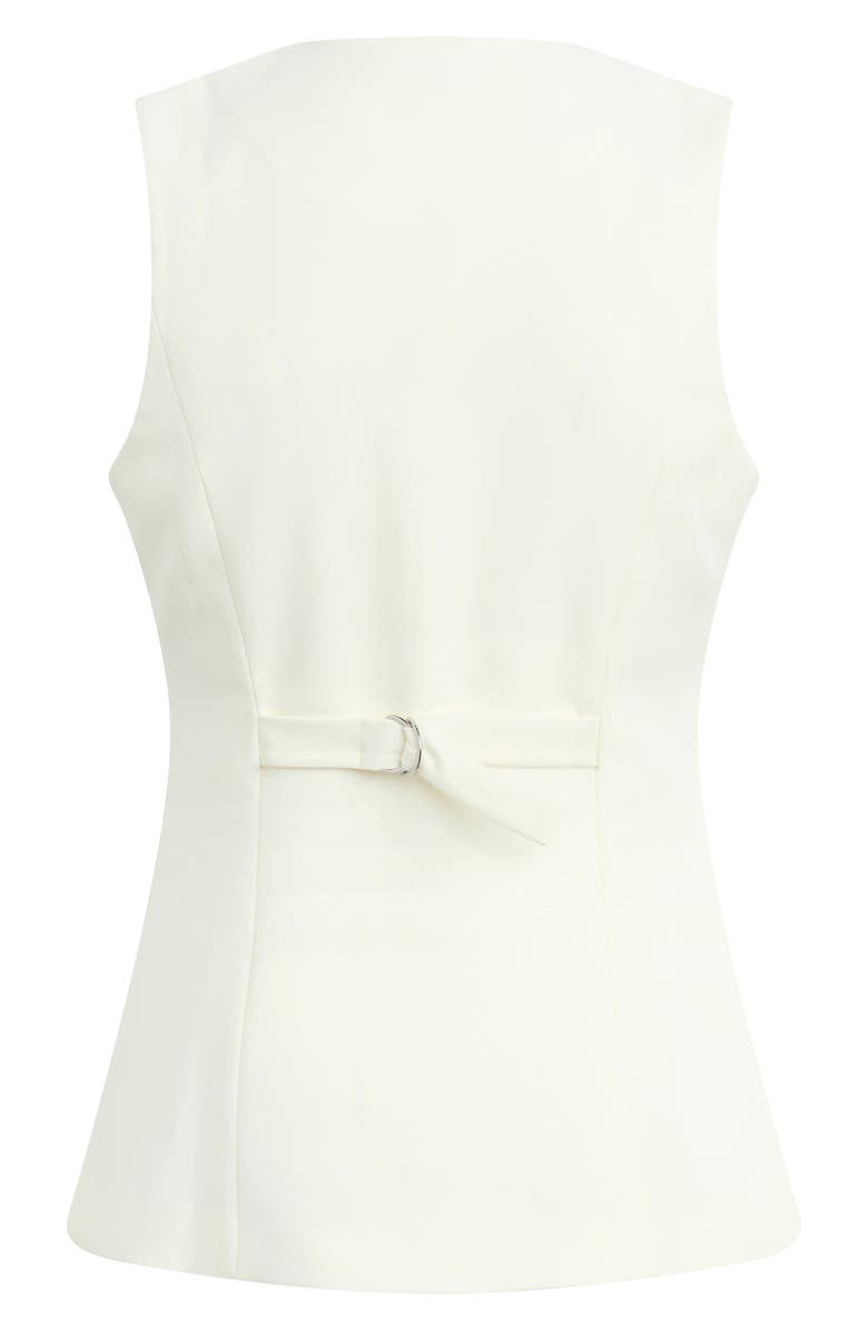 Favorite Daughter The Rachel Asymmetric Vest, Alternate, color, Pearl