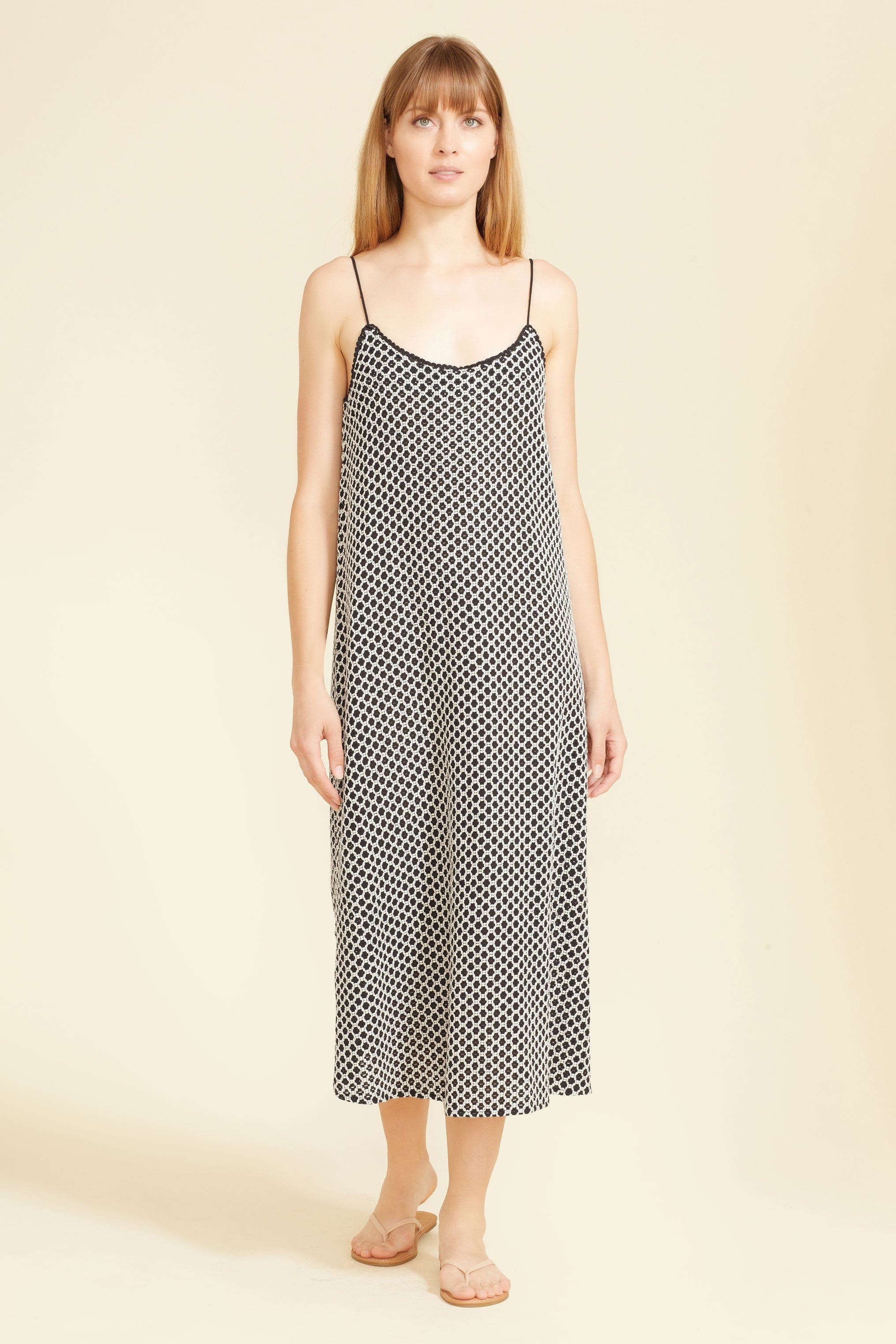 selected Black/Cream Crochet