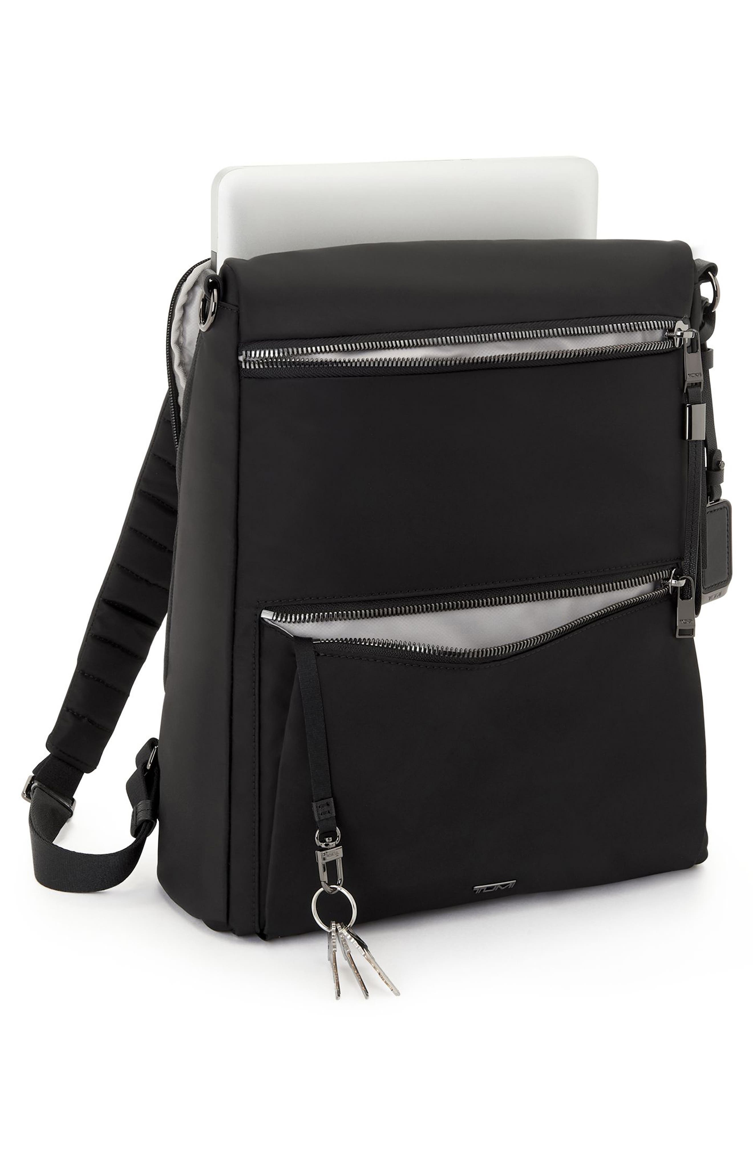 TUMI Leigh Convertible Backpack/Tote, Alternate, color, Black/ Gunmetal