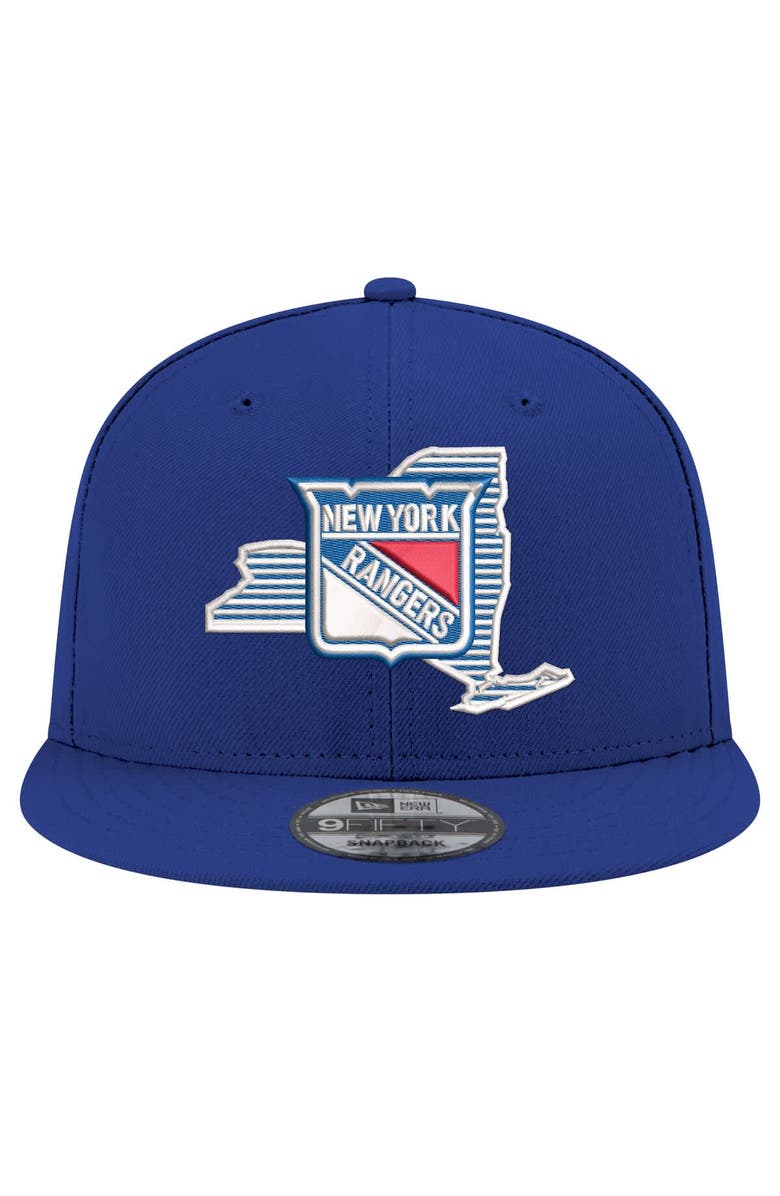 New Era Men's New Era Blue New York Rangers State Pride 9FIFTY Snapback Hat, Alternate, color, Blue
