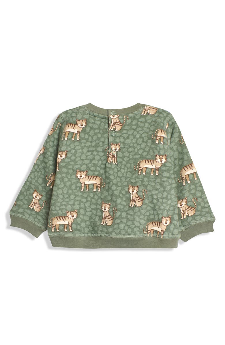 JOJO MAMAN BEBE Tiger Sweatshirt & Cargo Leggings Set, Alternate, color, 