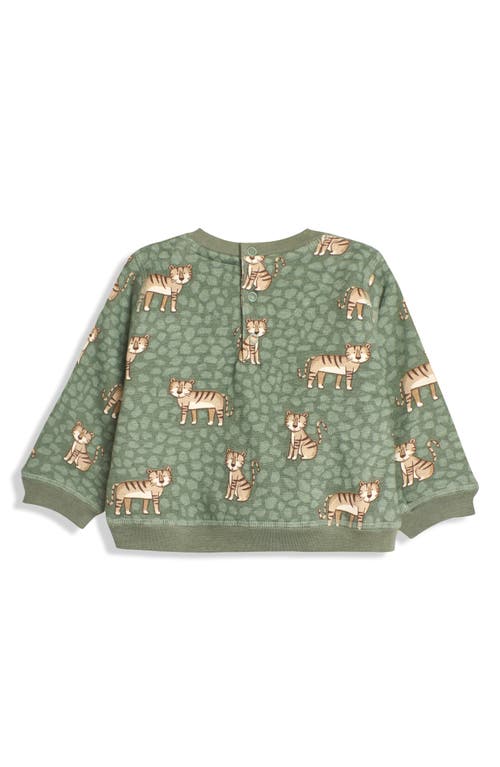 Jojo Maman Bébé Jojo Maman Bebe Tiger Sweatshirt & Cargo Leggings Set In Khaki